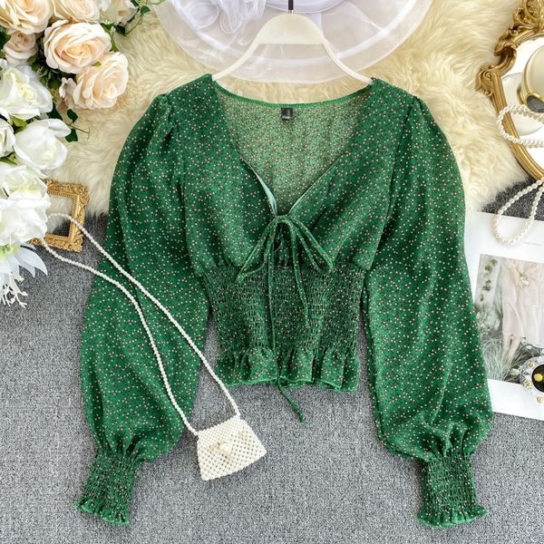 women's vintage floral chiffon shirt v-neck design print lantern sleeves to shrink waist spring autumn blouse short ml640 210308, White
women's vintage floral chiffon shirt v-neck design print lantern sleeves to shrink waist spring autumn blouse short ml640 210308, White