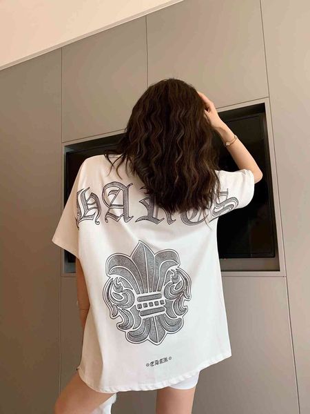 crosin 21ss summer new fashion sanskrit print drill back cross crew neck t-shirt for men and women, White
crosin 21ss summer new fashion sanskrit print drill back cross crew neck t-shirt for men and women, White