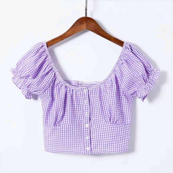vintage elegant boho sqaure womens shirt neck button front crop gingham puff sleeve ladies streetwear, White
vintage elegant boho sqaure womens shirt neck button front crop gingham puff sleeve ladies streetwear, White