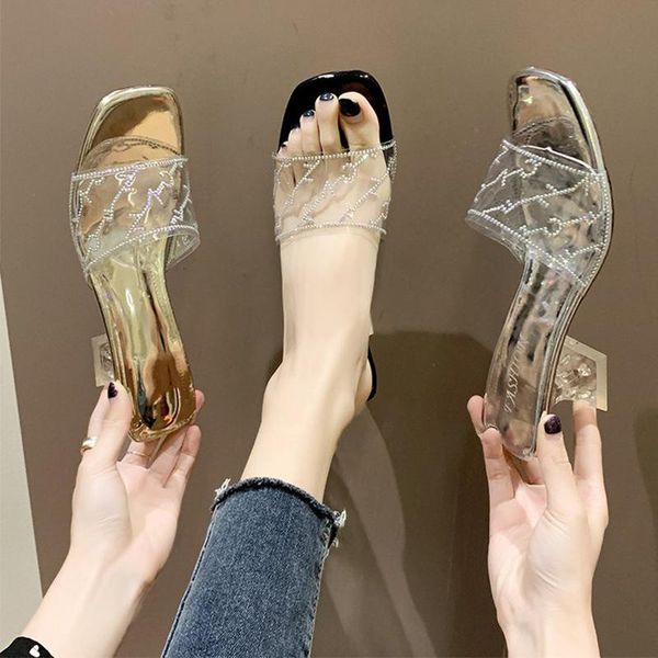 sandals pvc transparent mules women slippers home outside women's shoes female crystal heel slides ladies shoe peep toe, Black
sandals pvc transparent mules women slippers home outside women's shoes female crystal heel slides ladies shoe peep toe, Black