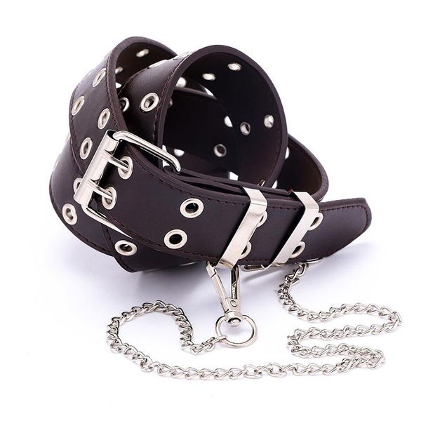 belts 2021 punk style double exhaust eyes ladies belt jeans fashion chain decoration eyelet, Black;brown
belts 2021 punk style double exhaust eyes ladies belt jeans fashion chain decoration eyelet, Black;brown