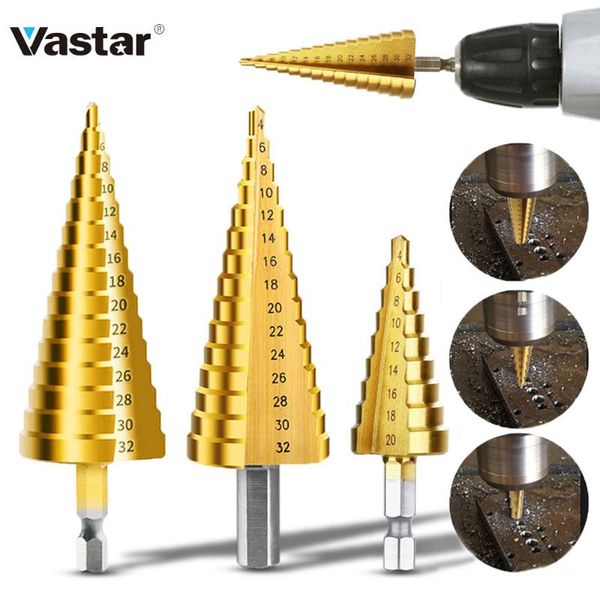 professional drill bits bit hss titanium coated step wood set power tools for metal high speed steel hole cutter cone center drills
professional drill bits bit hss titanium coated step wood set power tools for metal high speed steel hole cutter cone center drills