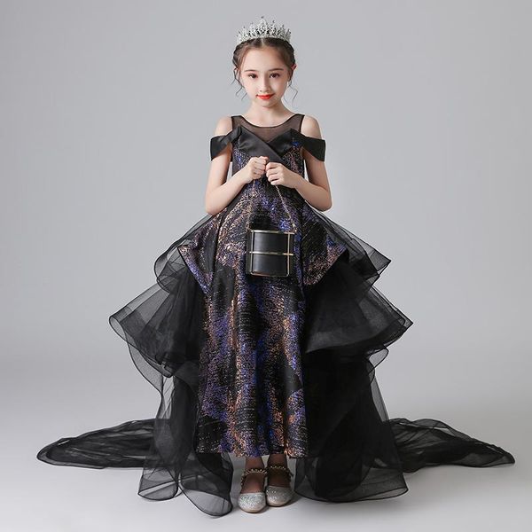 girl's dresses flower girl illusion sequined o-neck short princess floor-length tulle lace off the shoulder black kids party gown h644, Red;yellow
girl's dresses flower girl illusion sequined o-neck short princess floor-length tulle lace off the shoulder black kids party gown h644, Red;yellow