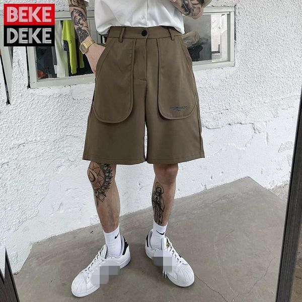 men's shorts summer men preppy style big pockets hip hop knee length street buttons loose casual male m-xl, White;black
men's shorts summer men preppy style big pockets hip hop knee length street buttons loose casual male m-xl, White;black