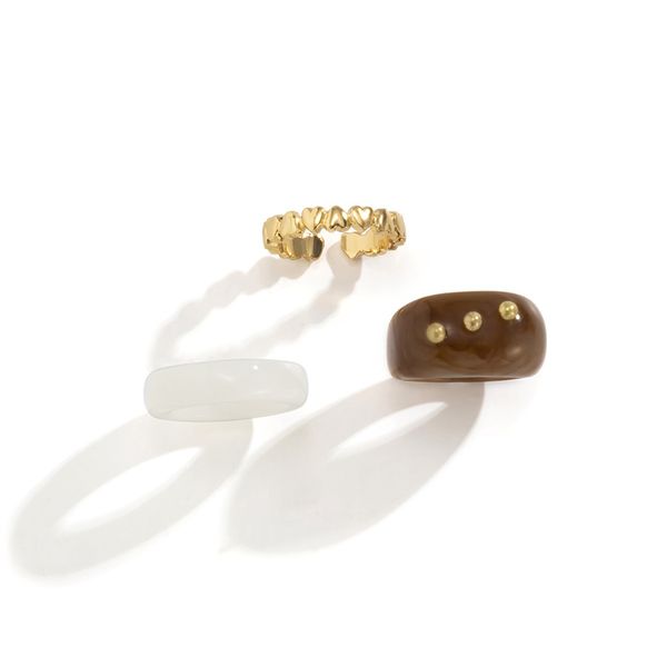 yamog women alloy heart opening finger rings female acrylic beads square hand jewelry sets european geometric mixed color cluster ring ornam, Golden;silver
yamog women alloy heart opening finger rings female acrylic beads square hand jewelry sets european geometric mixed color cluster ring ornam, Golden;silver