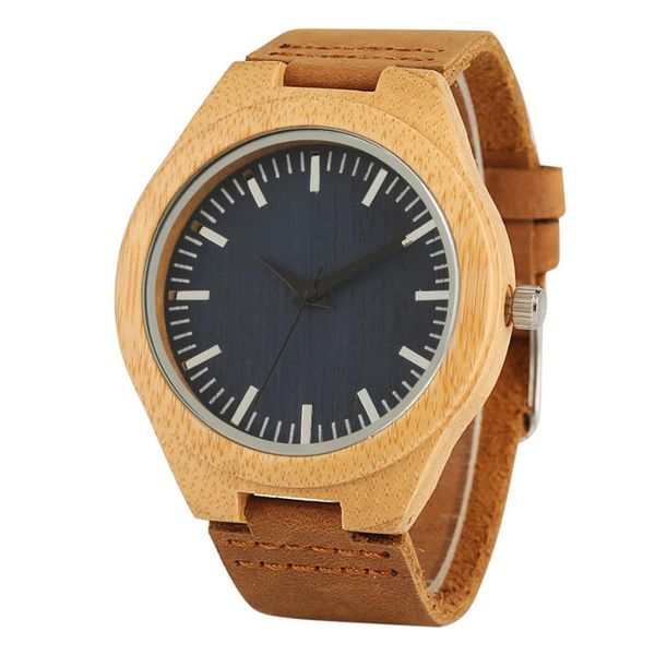 wristwatches creative men's watches leather band quartz bamboo wooden wrist watch men stripe/coffee/dark blue color dial clock gift, Slivery;brown
wristwatches creative men's watches leather band quartz bamboo wooden wrist watch men stripe/coffee/dark blue color dial clock gift, Slivery;brown