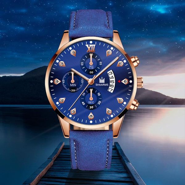 wristwatches 2021 relogio masculino watches men fashion sport stainless steel case leather band watch quartz business wristwatch reloj hombr, Slivery;brown
wristwatches 2021 relogio masculino watches men fashion sport stainless steel case leather band watch quartz business wristwatch reloj hombr, Slivery;brown