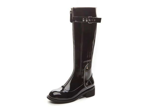 boots kmeioo arrival fashion knee high women genuine leather autumn knight round toe low heels punk shoes ladies, Black
boots kmeioo arrival fashion knee high women genuine leather autumn knight round toe low heels punk shoes ladies, Black
