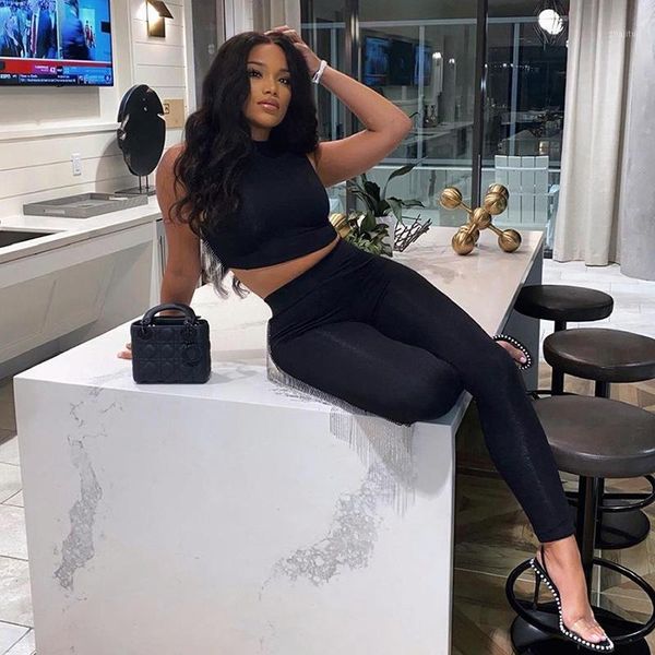 summer solid fitness bodycon 2 piece set women lounge wear sleeveless crop with leggings sweatpants two dress, White
summer solid fitness bodycon 2 piece set women lounge wear sleeveless crop with leggings sweatpants two dress, White