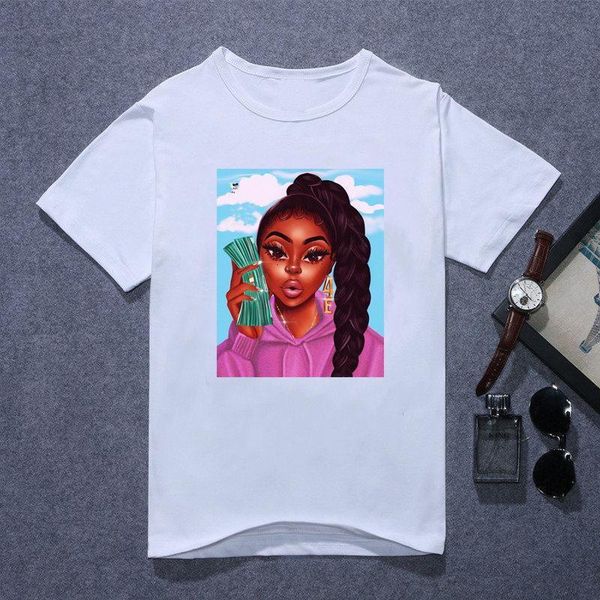 2021 summer fashion women tshirt femme melanin shirt female vogue t shirt hipster letters streetwear top, White
2021 summer fashion women tshirt femme melanin shirt female vogue t shirt hipster letters streetwear top, White