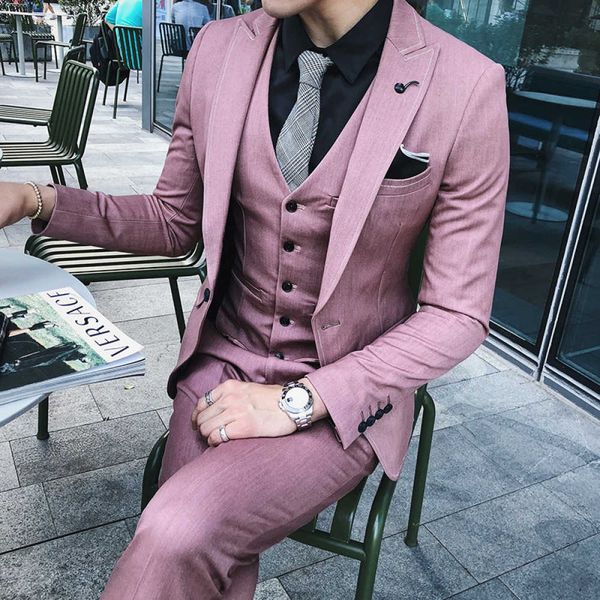 men's suits & blazers spring solid male color single row a suit buckle three fine korean style pieces fashion wedding for man uylf, White;black
men's suits & blazers spring solid male color single row a suit buckle three fine korean style pieces fashion wedding for man uylf, White;black