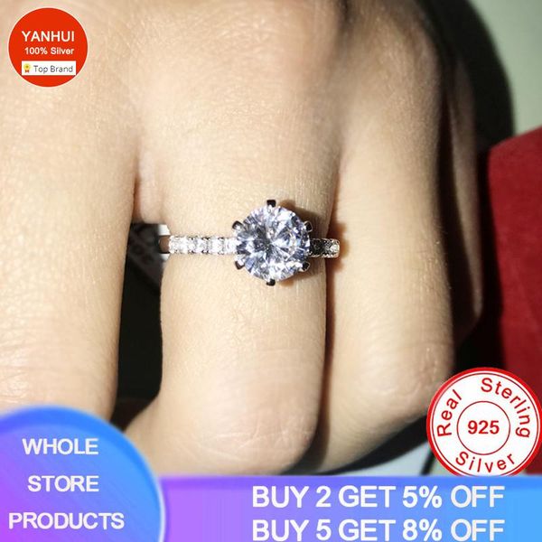 cluster rings yanhui with certificate 925 silver for women original 8mm zirconia gemstone bridal wedding engagement ring fine jewelry, Golden;silver
cluster rings yanhui with certificate 925 silver for women original 8mm zirconia gemstone bridal wedding engagement ring fine jewelry, Golden;silver