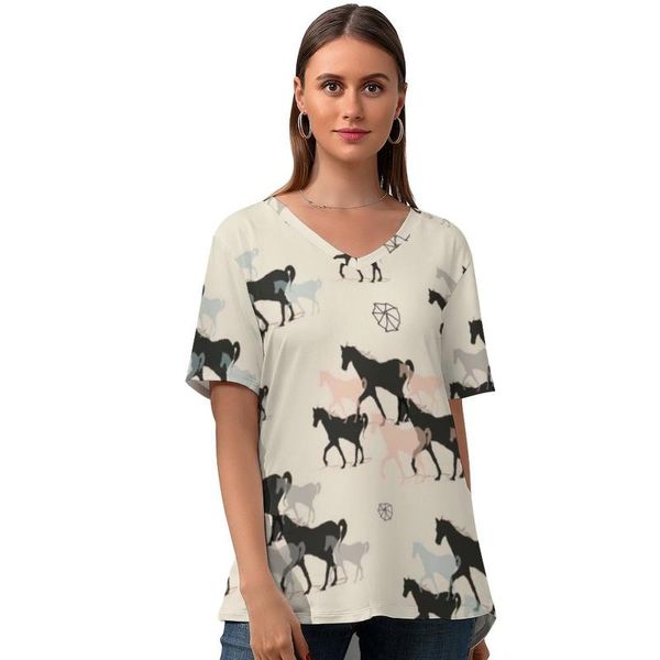 women's t-shirt horse tshirt fashion short-sleeve woman t shirt street v neck print tee large, White
women's t-shirt horse tshirt fashion short-sleeve woman t shirt street v neck print tee large, White