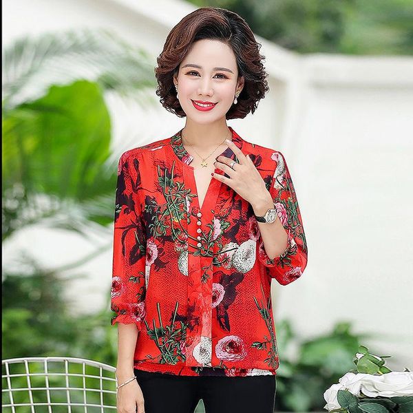 women's t-shirt floral chiffon shirt women 2021 spring and summer fashion korean style loose large size all-match casual top, White
women's t-shirt floral chiffon shirt women 2021 spring and summer fashion korean style loose large size all-match casual top, White
