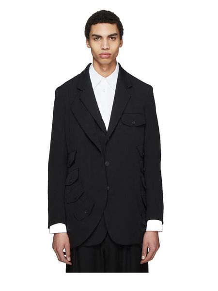 men's suits & blazers spring multi - layer lapel pocket design suit loose casual jacket fashion go with everything, White;black
men's suits & blazers spring multi - layer lapel pocket design suit loose casual jacket fashion go with everything, White;black