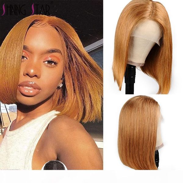 shiningstar peruvian straingt hair wig 150% 30# honey blonde pre-colored transparent 13*1 lace short bob wig remy human hair, Black;brown
shiningstar peruvian straingt hair wig 150% 30# honey blonde pre-colored transparent 13*1 lace short bob wig remy human hair, Black;brown