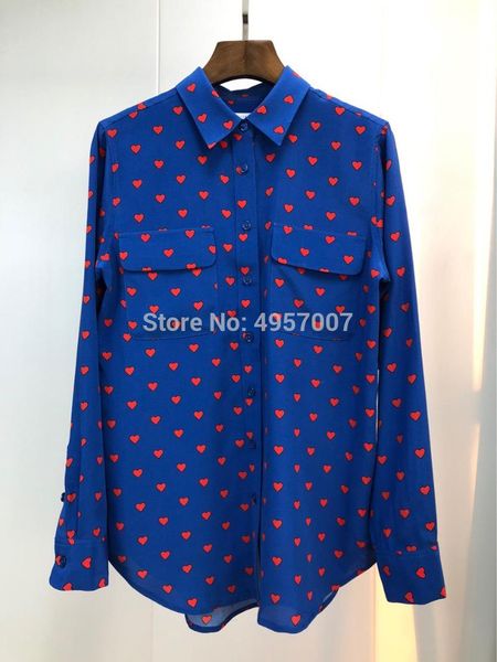 women's blouses & shirts silk 100% blue contrast heart lapel shirt with double pockets - 7evening 2021ss ladies fashion, White
women's blouses & shirts silk 100% blue contrast heart lapel shirt with double pockets - 7evening 2021ss ladies fashion, White