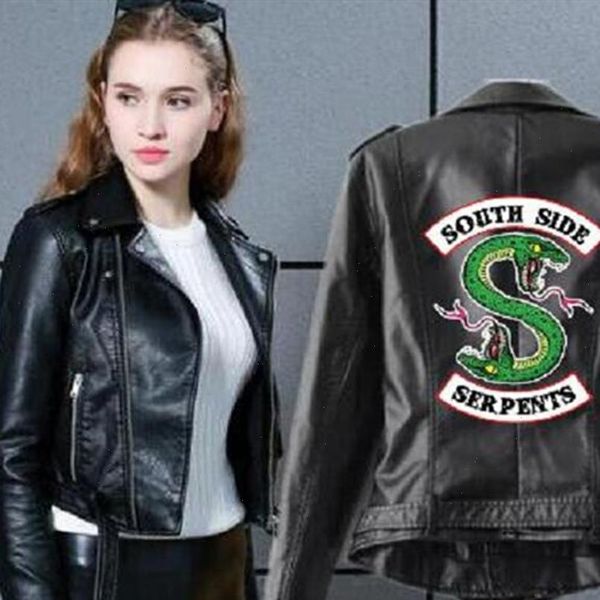 2021 riverdale leather jacket women fashion pu motorcycle jackets southside serpents artificial short leather motorcycle coats, Black;brown
2021 riverdale leather jacket women fashion pu motorcycle jackets southside serpents artificial short leather motorcycle coats, Black;brown