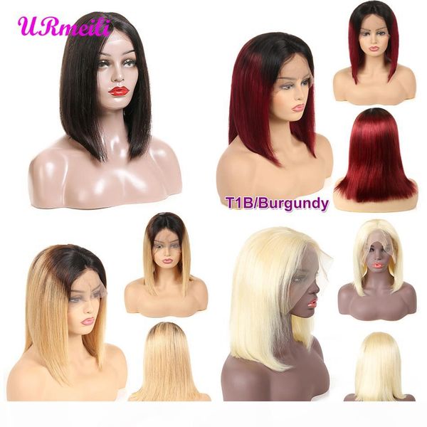 malaysian straight lace front bob wig 150% density 13x4 lace front human hair wigs with pre plucked hairline bleached knots ombre remy hair, Black;brown
malaysian straight lace front bob wig 150% density 13x4 lace front human hair wigs with pre plucked hairline bleached knots ombre remy hair, Black;brown