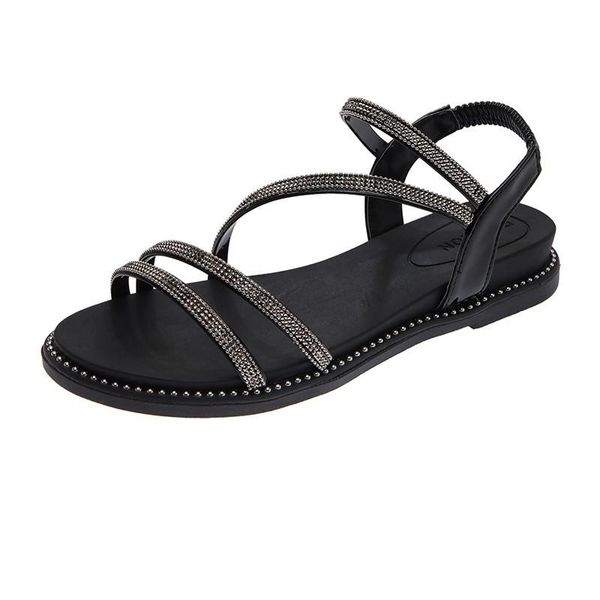 sandals 2021 women's fashion simple casual all-match vamp rhinestone decoration elegant open-toed small fresh, Black
sandals 2021 women's fashion simple casual all-match vamp rhinestone decoration elegant open-toed small fresh, Black