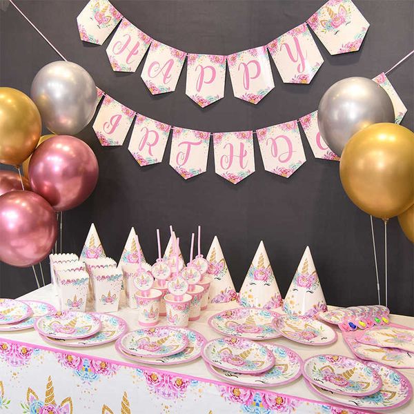 unicorn theme party disposable tableware flag hat tablecloth children's birthday decoration scene layout 188
unicorn theme party disposable tableware flag hat tablecloth children's birthday decoration scene layout 188