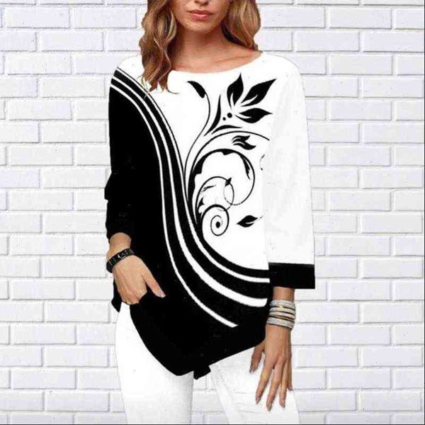women shirts blouse shirt asymmetric hem autumn floral printed female flower print o neck blusas fashion lady camisa, White
women shirts blouse shirt asymmetric hem autumn floral printed female flower print o neck blusas fashion lady camisa, White
