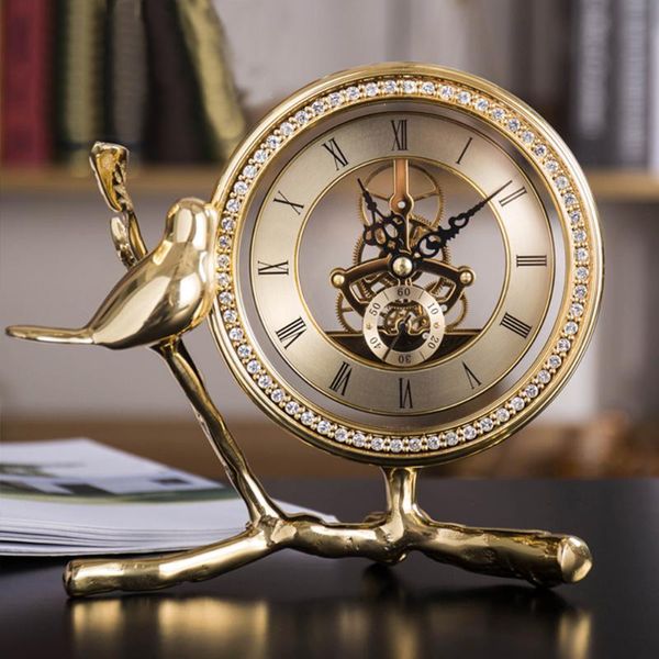 desk & table clocks luxury golden brass clock home docor bird statue bedroom decoration decorative eurpoean style desktop
desk & table clocks luxury golden brass clock home docor bird statue bedroom decoration decorative eurpoean style desktop