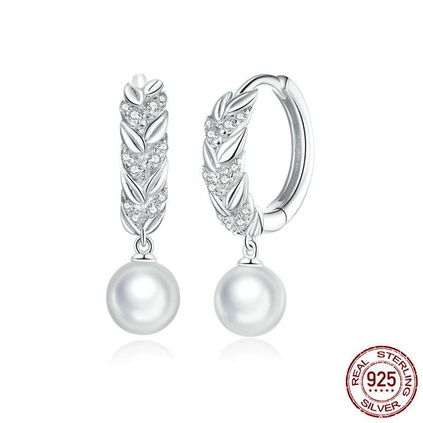 wostu-925 sterling silver earrings, real women, earrings with bright cubic zirconia wheat pearl earrings, friendship jewelry, cte446, Golden
wostu-925 sterling silver earrings, real women, earrings with bright cubic zirconia wheat pearl earrings, friendship jewelry, cte446, Golden