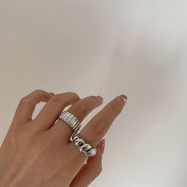 cluster rings french retro twist metal open ring set female geometric personality simple and versatile temperament, Golden;silver
cluster rings french retro twist metal open ring set female geometric personality simple and versatile temperament, Golden;silver