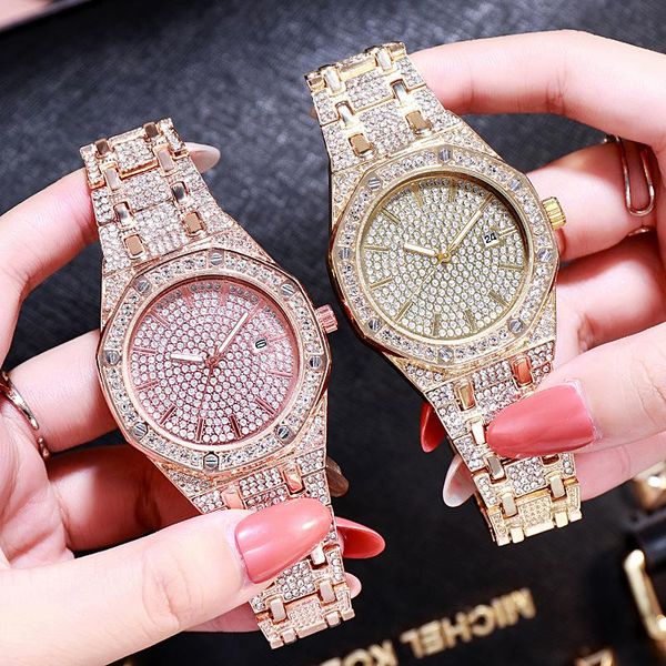 wristwatches luxury bling iced out watch women hip hop gold steel clock diamond dress watches montre femme relogio feminino, Slivery;brown
wristwatches luxury bling iced out watch women hip hop gold steel clock diamond dress watches montre femme relogio feminino, Slivery;brown