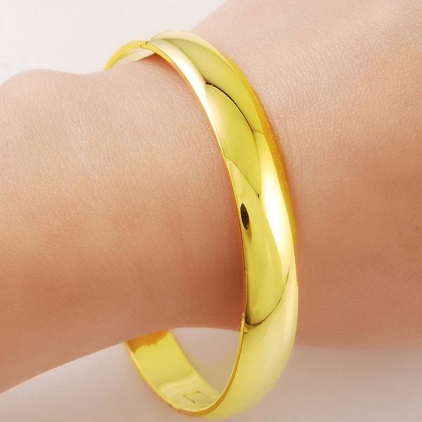 women's 24k gold smooth bracelet, fashion accessories, srebrna bransoletka, Black
women's 24k gold smooth bracelet, fashion accessories, srebrna bransoletka, Black