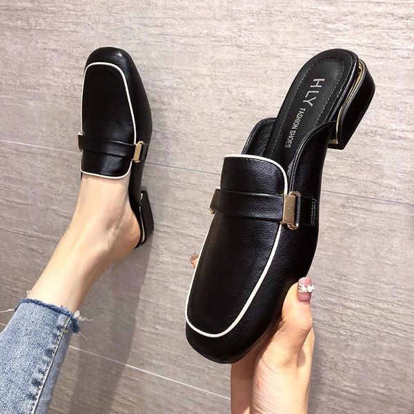 2021 summer new korean fashion fashion flat-bottom comfortable baotou half drag sandals women's shoes slippers, Black
2021 summer new korean fashion fashion flat-bottom comfortable baotou half drag sandals women's shoes slippers, Black