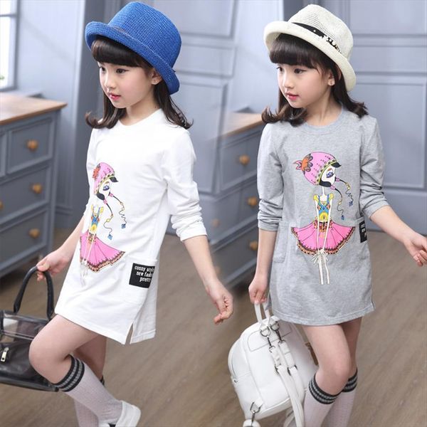 girls spring autumn long sleeve shirt children wear clothes backing neck girl cartoon casual t 4 10 14 ages gray, Blue
girls spring autumn long sleeve shirt children wear clothes backing neck girl cartoon casual t 4 10 14 ages gray, Blue