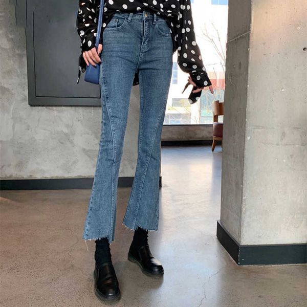 2021 new womens slim flare jeans high waisted stretch denim pants female bottom bell skinny jeans casual jean ankle trousers, Blue
2021 new womens slim flare jeans high waisted stretch denim pants female bottom bell skinny jeans casual jean ankle trousers, Blue