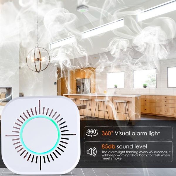 Independent Smoke Detector Smoke House Combination Fire Sensor Home Security System Alarm Fire Protection, Black;white
Independent Smoke Detector Smoke House Combination Fire Sensor Home Security System Alarm Fire Protection, Black;white
