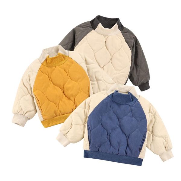 jackets 6 -5 y little girls boys thickened cotton jacket autumn winter toddlers color matching high collar long sleeve casual warm top, Blue;gray
jackets 6 -5 y little girls boys thickened cotton jacket autumn winter toddlers color matching high collar long sleeve casual warm top, Blue;gray