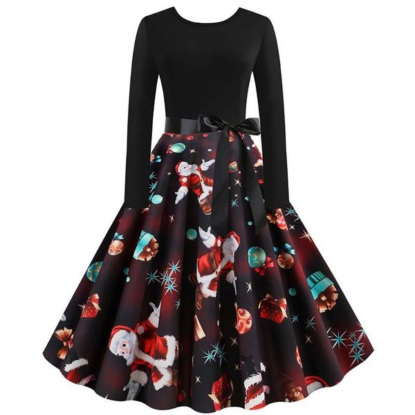 casual dresses vinateg christmas women swing dress rockabilly long sleeve round collar party night gowns bandage bow a-line female robe, Black;gray
casual dresses vinateg christmas women swing dress rockabilly long sleeve round collar party night gowns bandage bow a-line female robe, Black;gray