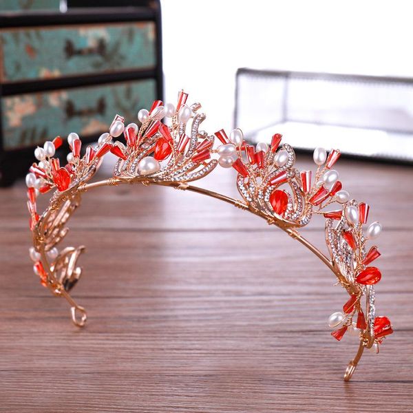 hair clips & barrettes red crystal tiaras and crowns bridal pearl rhinestone women jewelry queen princess wedding ornaments pageant lb, Golden;silver
hair clips & barrettes red crystal tiaras and crowns bridal pearl rhinestone women jewelry queen princess wedding ornaments pageant lb, Golden;silver