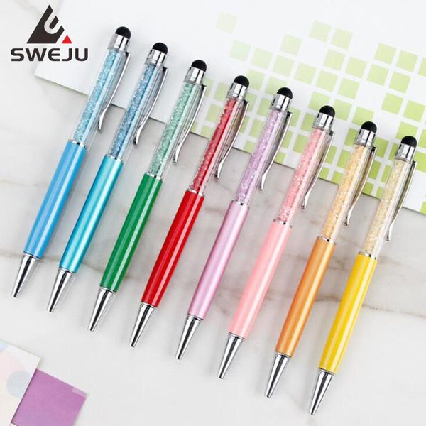 ballpoint pens 3pcs/lot capacitive touch pen luxurious diamond spinning 1.0mm black blue ink office & school supplier, Blue;orange
ballpoint pens 3pcs/lot capacitive touch pen luxurious diamond spinning 1.0mm black blue ink office & school supplier, Blue;orange