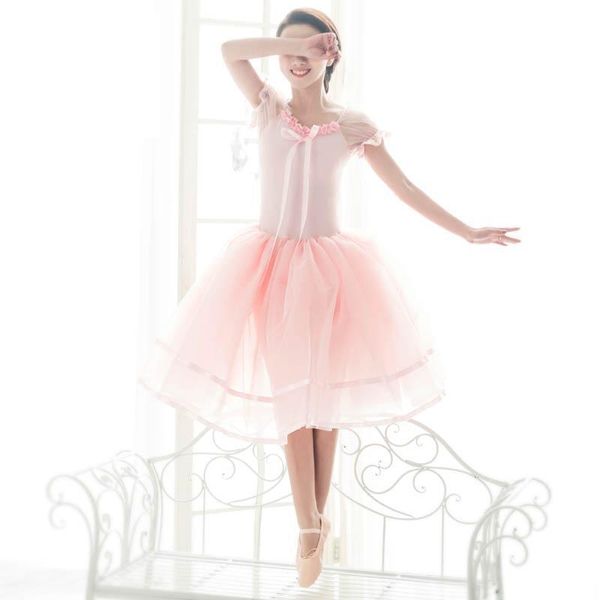 stage wear children's women's cute powder fashion long bubble sleeve ballet practice dance skirt, Black;red
stage wear children's women's cute powder fashion long bubble sleeve ballet practice dance skirt, Black;red