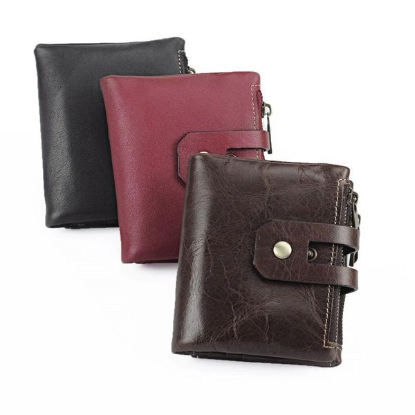 vintage multifunctional double zipper wallet for men rfid genuine cow leather coin purse classic male card holder secure walet, Red;black
vintage multifunctional double zipper wallet for men rfid genuine cow leather coin purse classic male card holder secure walet, Red;black