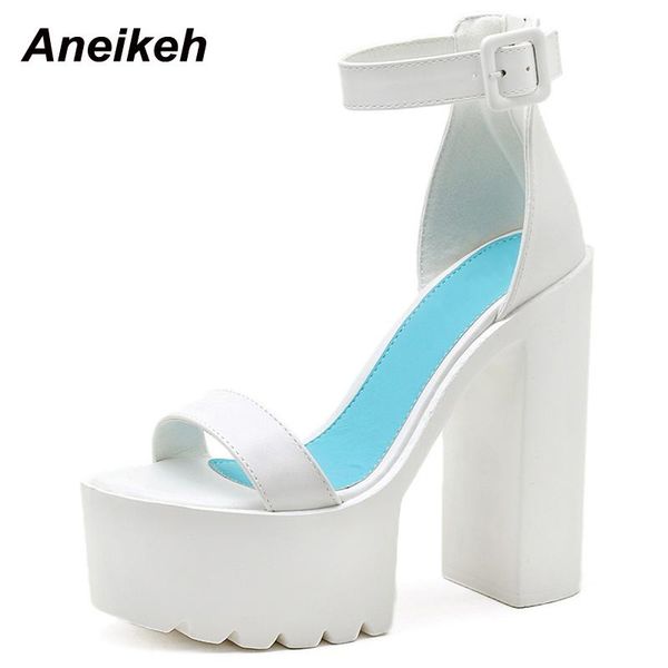 dress shoes aneikeh 2021 summer concise lace-up women's sandals pu square heels cross-tied rome party ankle strap sandalias size 34-40, Black
dress shoes aneikeh 2021 summer concise lace-up women's sandals pu square heels cross-tied rome party ankle strap sandalias size 34-40, Black