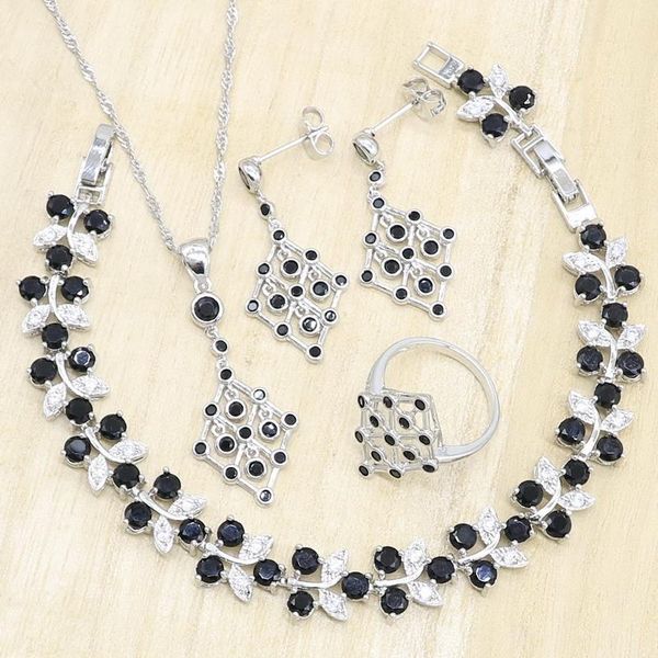 wedding jewelry sets arrival black zircon for women 925 silver earrings pendant necklace rings bracelet gift box, Slivery;golden
wedding jewelry sets arrival black zircon for women 925 silver earrings pendant necklace rings bracelet gift box, Slivery;golden