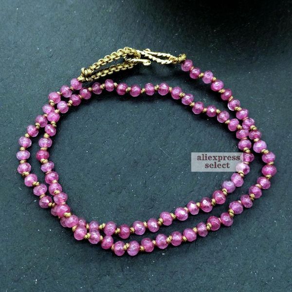 link, chain 4mm beads bracelets pink tourmaline 2 layers yoga holiday bracelet necklace jewelry, Black
link, chain 4mm beads bracelets pink tourmaline 2 layers yoga holiday bracelet necklace jewelry, Black