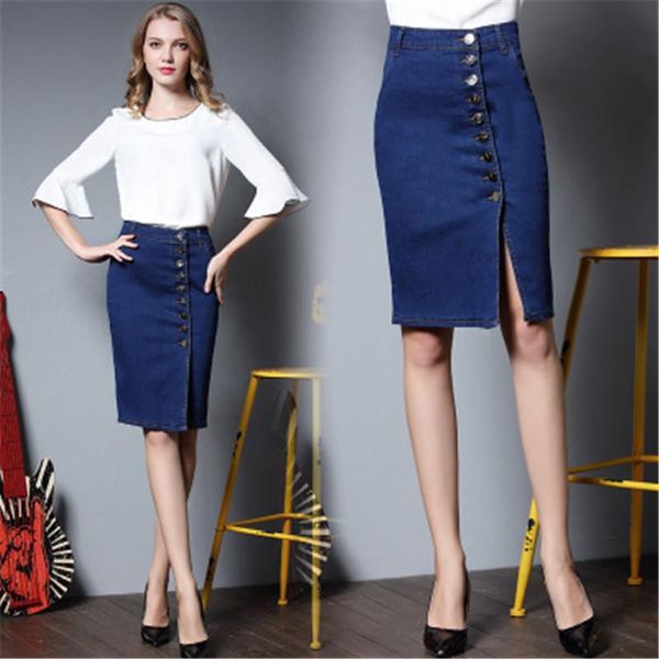 skirts 2021 spring summer package hip skirt slit jeans women step denim slim female lady waist long 694, Black
skirts 2021 spring summer package hip skirt slit jeans women step denim slim female lady waist long 694, Black