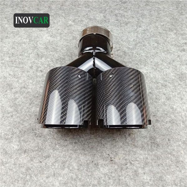 motorcycle exhaust system one piece dual outlet shiny carbon fiber coated glossy black stainless steel double pipes universal car tip
motorcycle exhaust system one piece dual outlet shiny carbon fiber coated glossy black stainless steel double pipes universal car tip