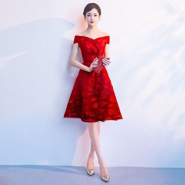 ethnic clothing asian bride dress cheongsam oriental womens wedding slash neck party qipao chinese style elegant robe clothes vestido, Red
ethnic clothing asian bride dress cheongsam oriental womens wedding slash neck party qipao chinese style elegant robe clothes vestido, Red