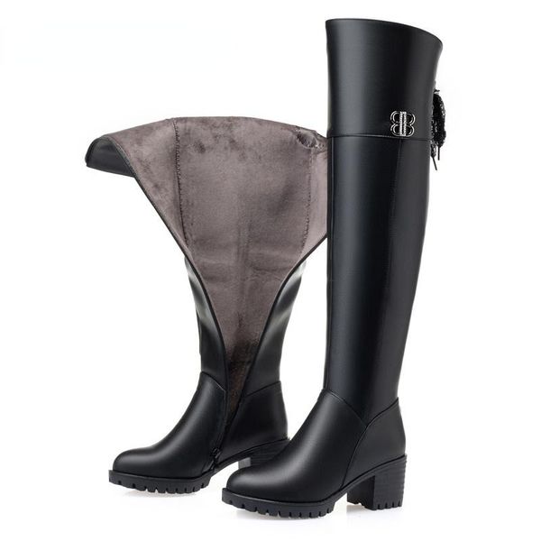 boots toacek thigh high women 2021 over the knee genuine leather winter large size 41 42 43, Black
boots toacek thigh high women 2021 over the knee genuine leather winter large size 41 42 43, Black