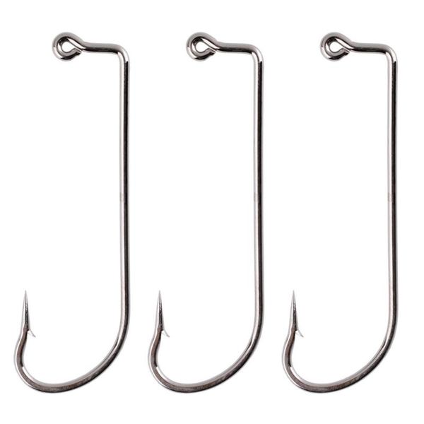 100pcs fishing hooks high carbon steel fishhook black 90 degree offset jig fishing hook for soft lure size 2# to 6/0#
100pcs fishing hooks high carbon steel fishhook black 90 degree offset jig fishing hook for soft lure size 2# to 6/0#