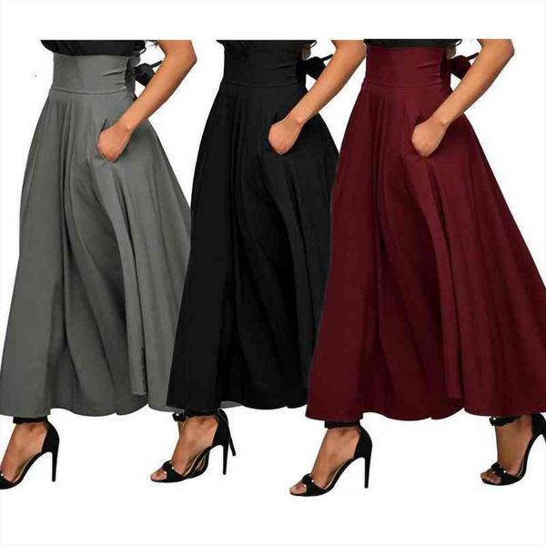 womens skirts casual a-line long skirt plus size high waist skirt faldas ankle length solid color female skirts, Black
womens skirts casual a-line long skirt plus size high waist skirt faldas ankle length solid color female skirts, Black